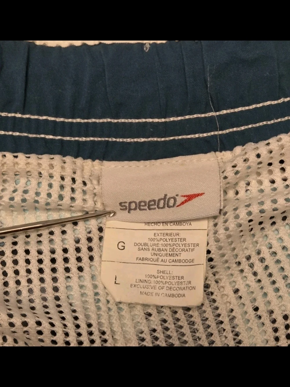 Speedo Black & Teal Floral Swim Board Shorts